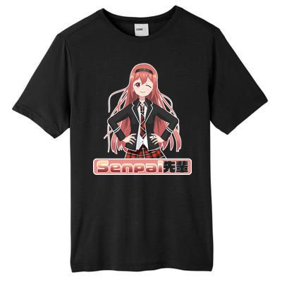 Japanese Animie Girl Senpai Tall Fusion ChromaSoft Performance T-Shirt