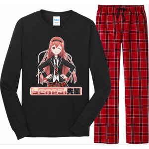 Japanese Animie Girl Senpai Long Sleeve Pajama Set