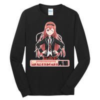 Japanese Animie Girl Senpai Tall Long Sleeve T-Shirt