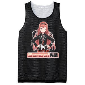 Japanese Animie Girl Senpai Mesh Reversible Basketball Jersey Tank