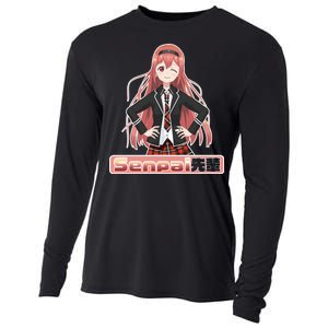 Japanese Animie Girl Senpai Cooling Performance Long Sleeve Crew