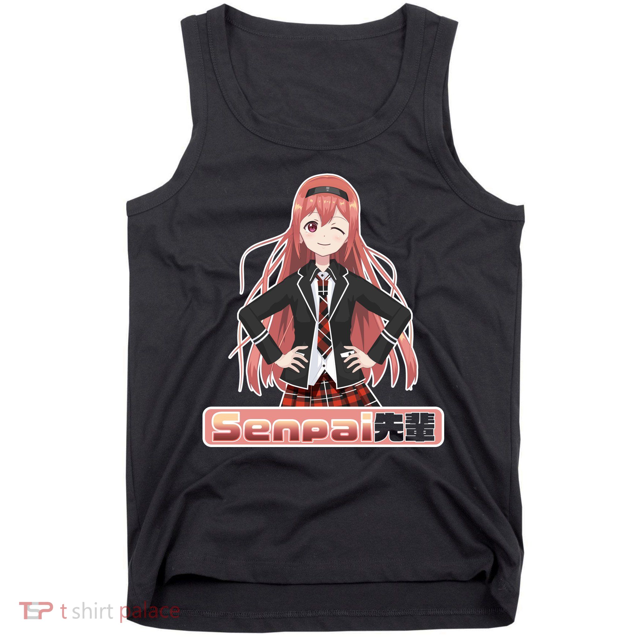 Japanese Animie Girl Senpai Tank Top