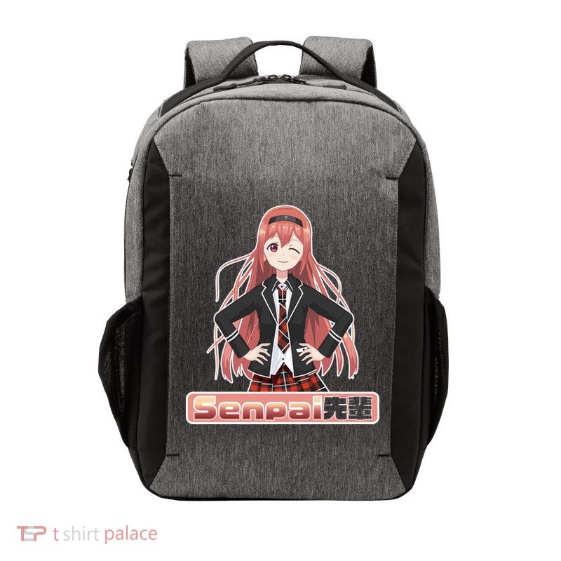Japanese Animie Girl Senpai Vector Backpack