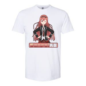 Japanese Animie Girl Senpai Softstyle CVC T-Shirt