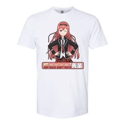 Japanese Animie Girl Senpai Softstyle® CVC T-Shirt