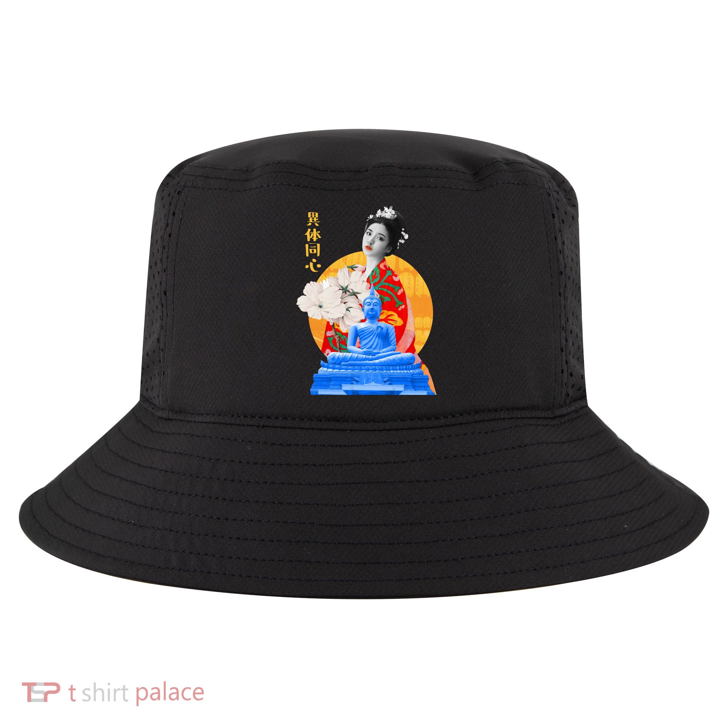 Japanese Buddha Female Cool Comfort Performance Bucket Hat