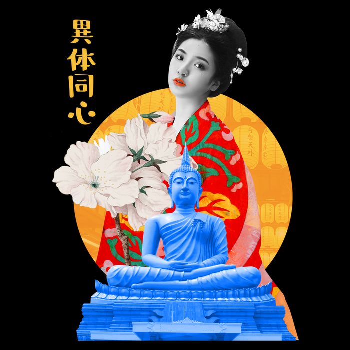 Japanese Buddha Female Impact Tech Backpack