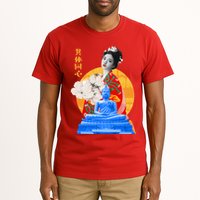 Japanese Buddha Female Tall T-Shirt