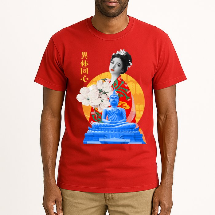 Japanese Buddha Female Tall T-Shirt