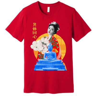 Japanese Buddha Female Premium T-Shirt
