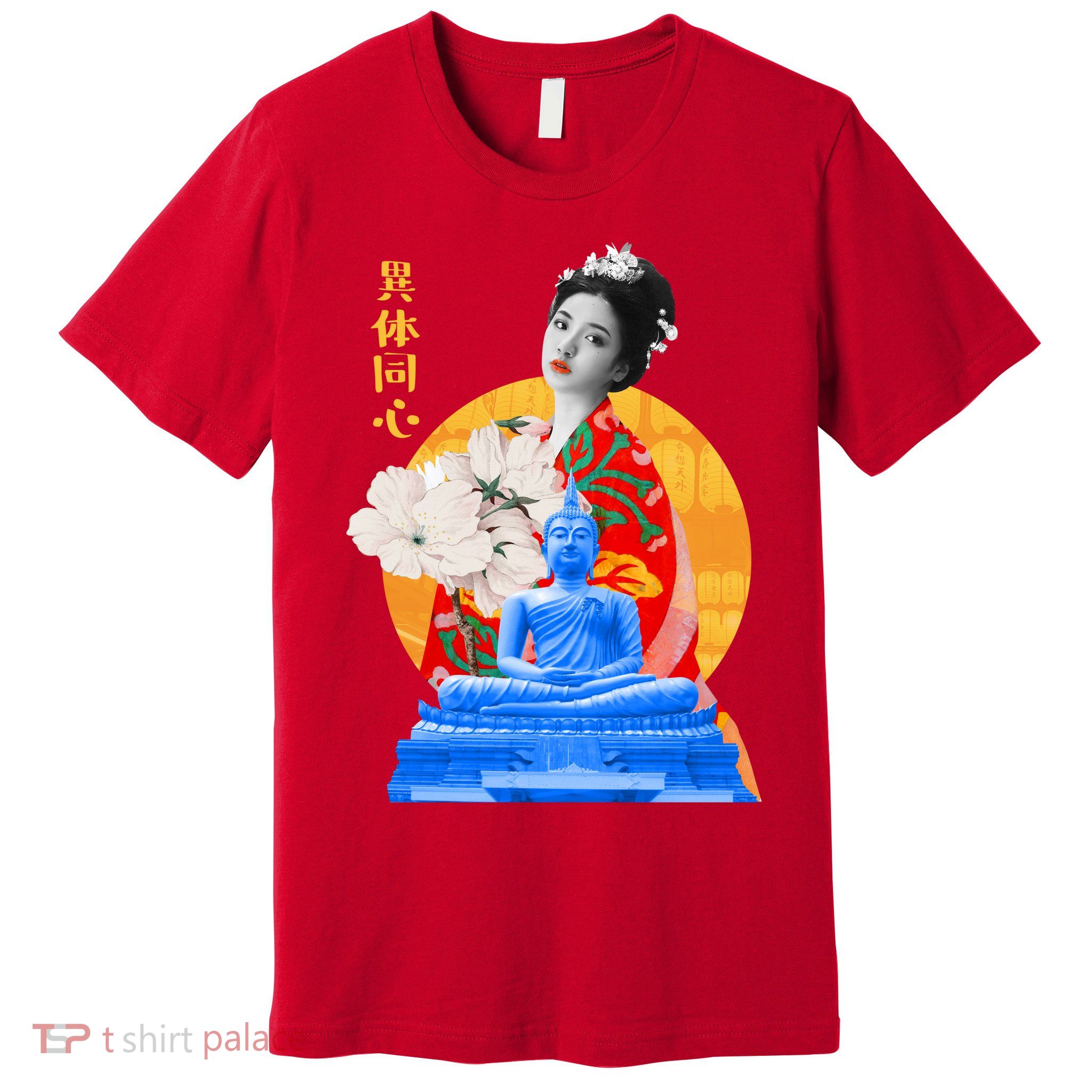 Japanese Buddha Female Premium T-Shirt
