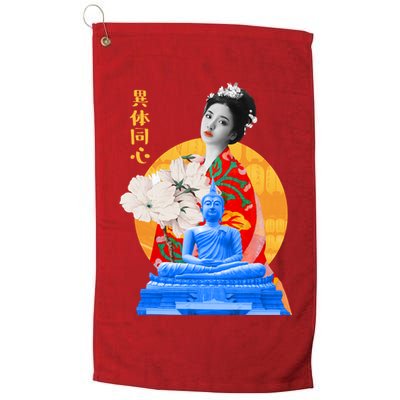 Japanese Buddha Female Golf Towel