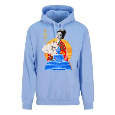 Japanese Buddha Female Unisex Surf Hoodie