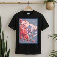 Japanese Cherry Blossom Mountain T-Shirt