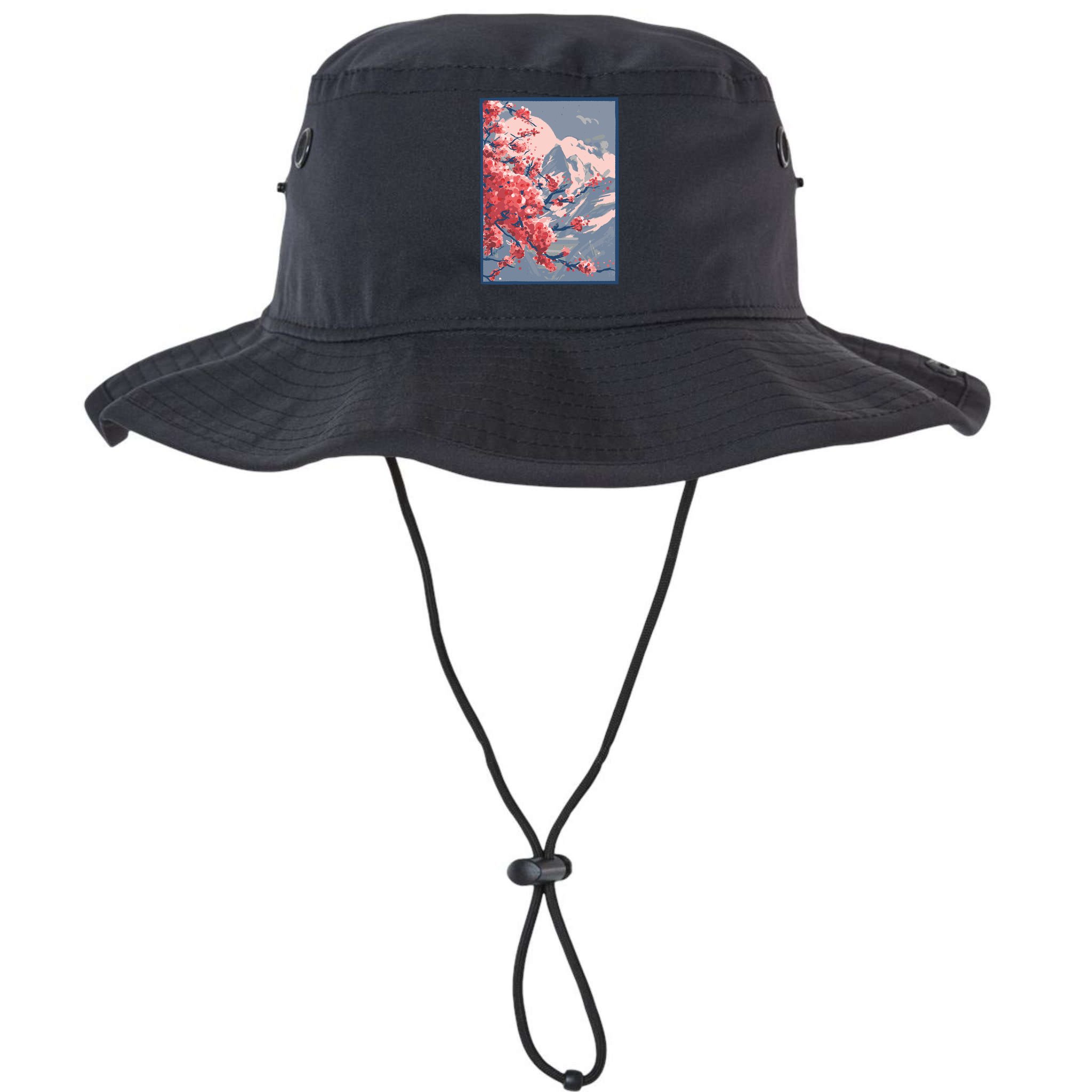Japanese Cherry Blossom Mountain Bucket Hat