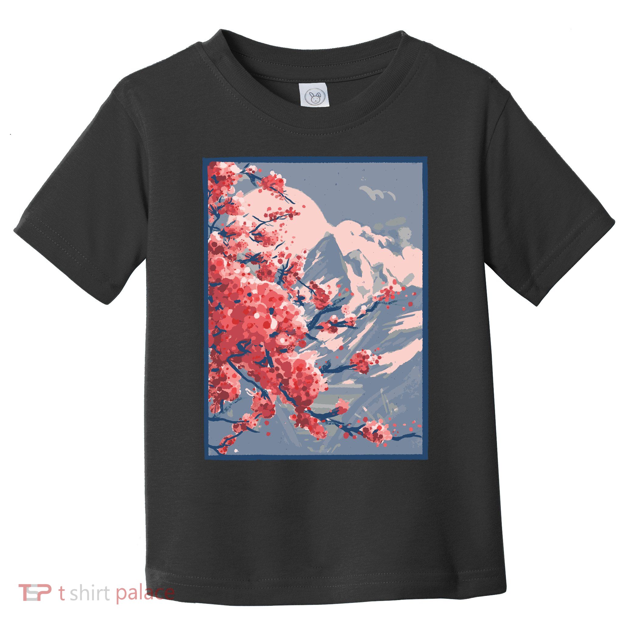 Japanese Cherry Blossom Mountain Toddler T-Shirt