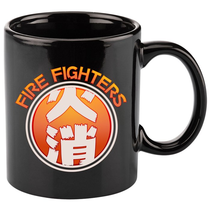 Japanese Fire Fighters - Fire Out 11oz C Handle Ceramic Mug