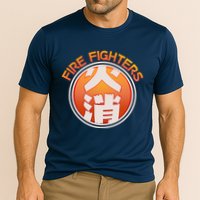 Japanese Fire Fighters - Fire Out Cooling Performance Crew T-Shirt