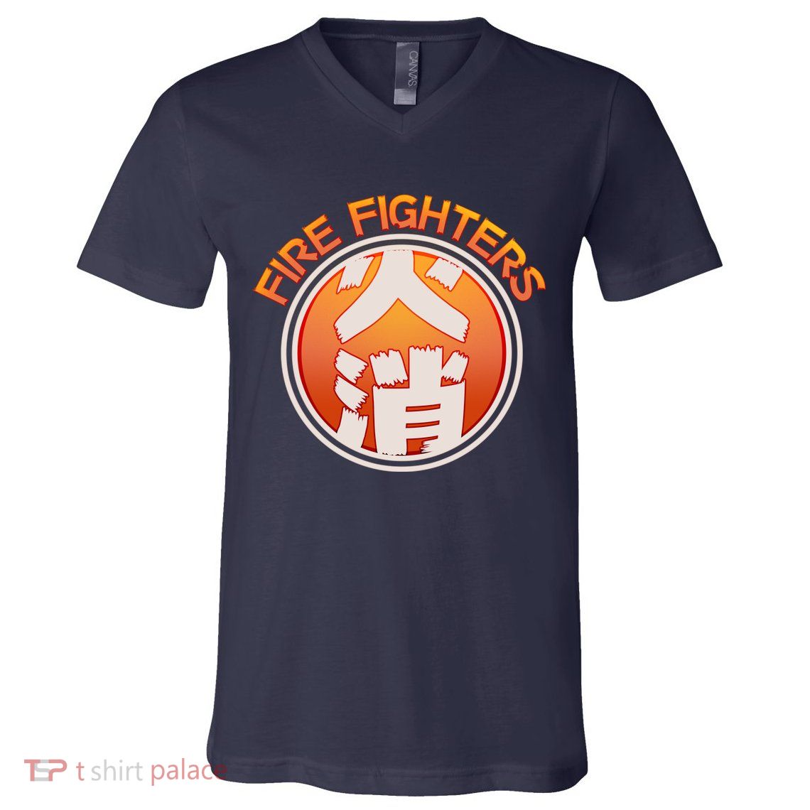 Japanese Fire Fighters - Fire Out V-Neck T-Shirt