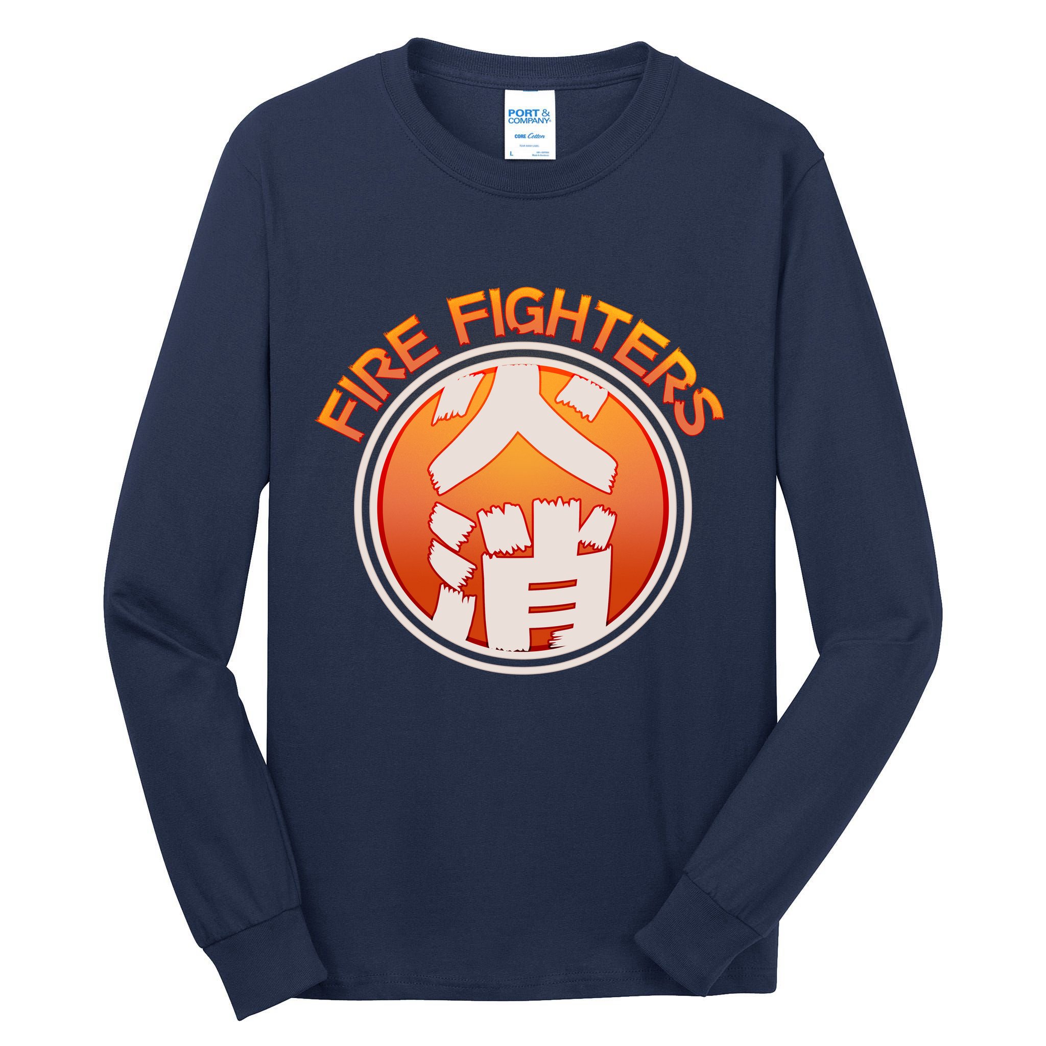 Japanese Fire Fighters - Fire Out Tall Long Sleeve T-Shirt
