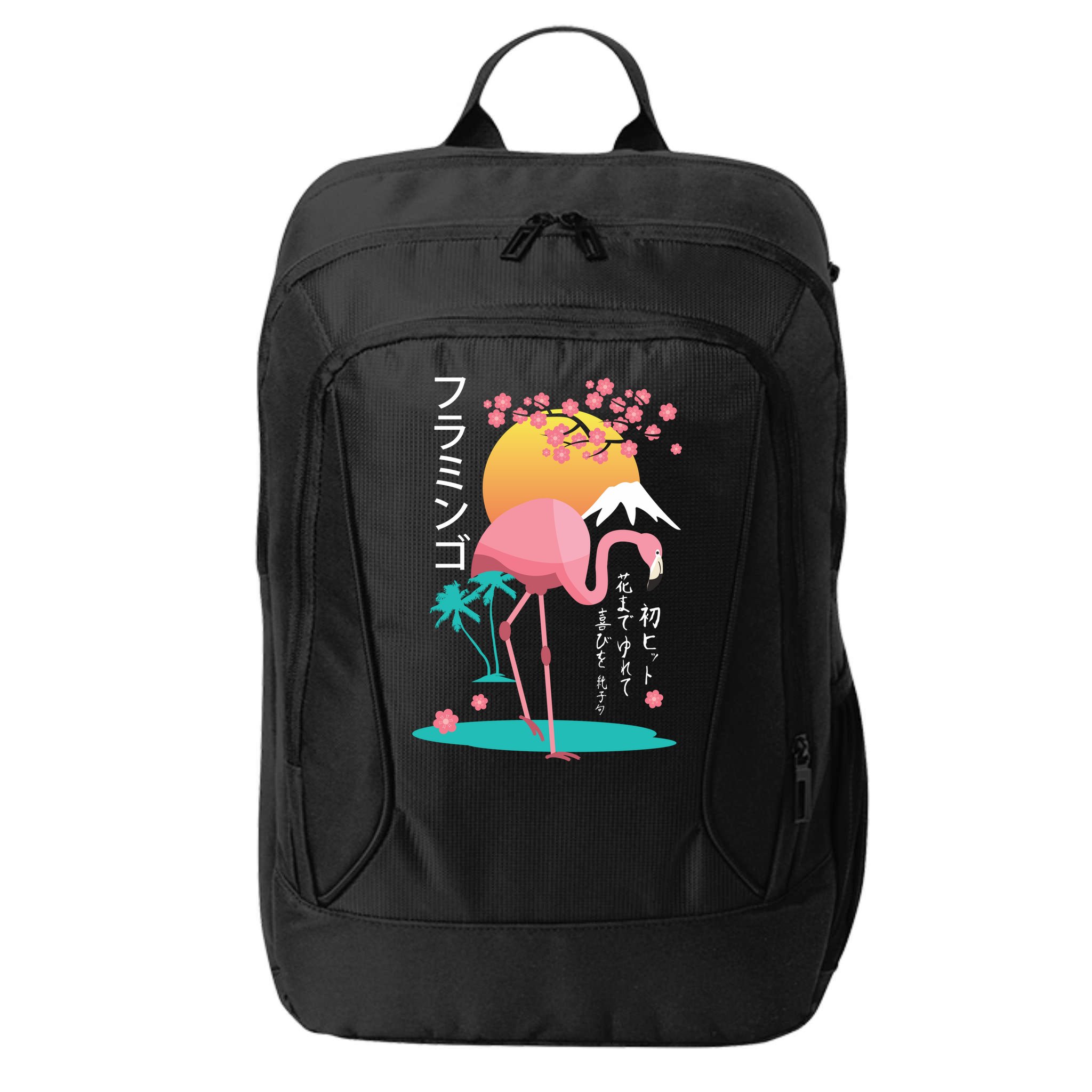 Japanese Flamingo City Backpack