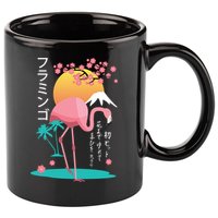 Japanese Flamingo 11oz C Handle Ceramic Mug