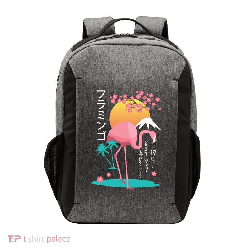 Japanese Flamingo Vector Backpack