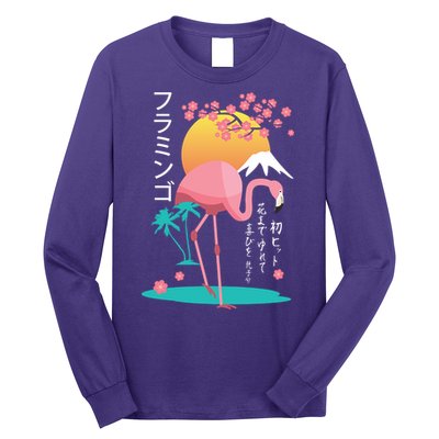 Japanese Flamingo Long Sleeve Shirt