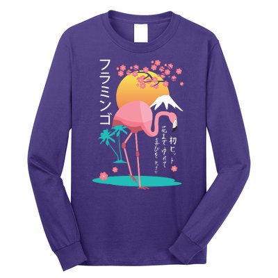 Japanese Flamingo Long Sleeve Shirt