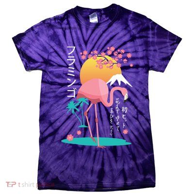 Japanese Flamingo Tie-Dye T-Shirt