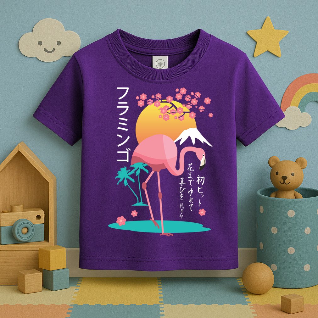 Japanese Flamingo Toddler T-Shirt