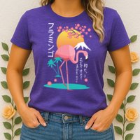 Japanese Flamingo Womens T-Shirt