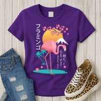 Japanese Flamingo Womens T-Shirt