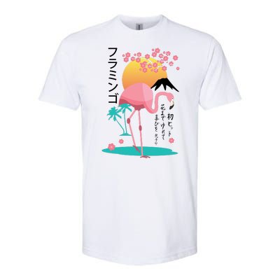 Japanese Flamingo Softstyle® CVC T-Shirt