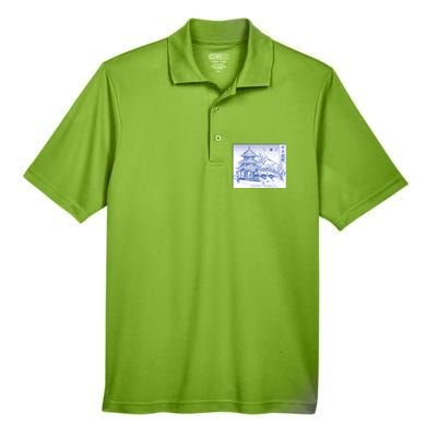 Japanese Garden Art Men's Origin Performance Piqué Polo