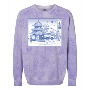 Japanese Garden Art Colorblast Crewneck Sweatshirt