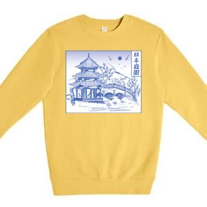 Japanese Garden Art Premium Crewneck Sweatshirt