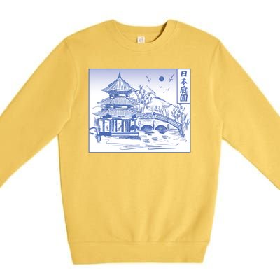 Japanese Garden Art Premium Crewneck Sweatshirt