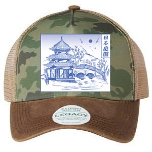 Japanese Garden Art Legacy Tie Dye Trucker Hat