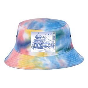 Japanese Garden Art Tie Dye Newport Bucket Hat