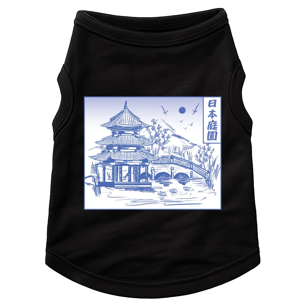 Japanese Garden Art Doggie Tank
