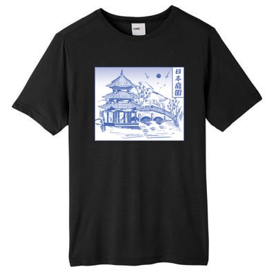 Japanese Garden Art Tall Fusion ChromaSoft Performance T-Shirt