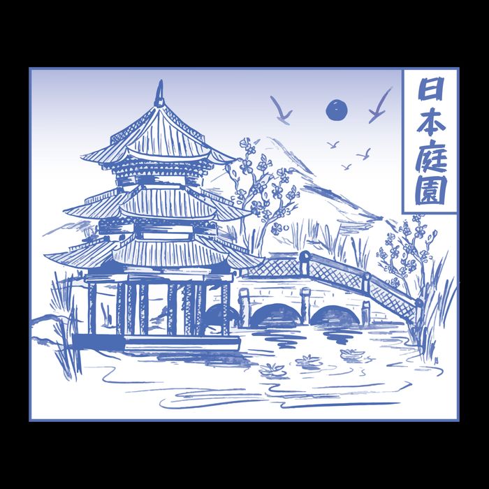 Japanese Garden Art Mug