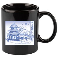 Japanese Garden Art 11oz C Handle Ceramic Mug