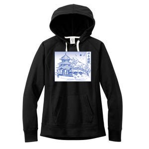 Japanese Garden Art Women's Fleece Hoodie