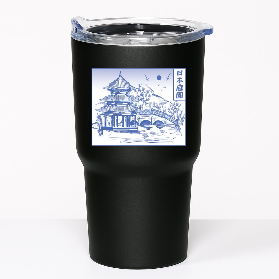 Japanese Garden Art Tumbler