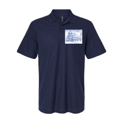 Japanese Garden Art Softstyle Adult Sport Polo