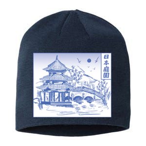 Japanese Garden Art Sustainable Beanie