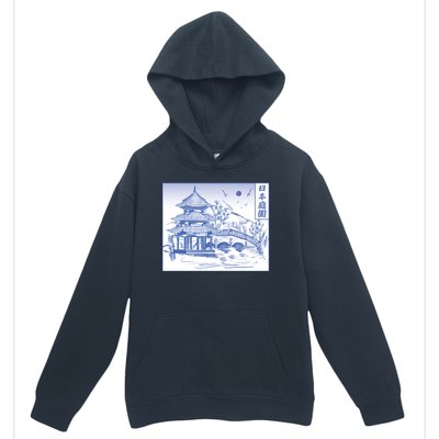 Japanese Garden Art Urban Pullover Hoodie