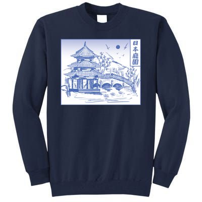 Japanese Garden Art Tall Sweatshirt